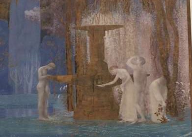 The Fountain of Inspiration, Constant Montald, 1907, oil on canvas, Royal Museums of Fine Arts of Brussels. Photo by the author