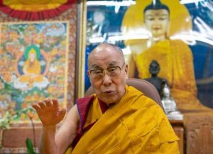 His Holiness the Dalai Lama speaks on the second day of his teaching on Nagarjuna’s Precious Garland on Sunday. Photo by Ven Tenzin Jamphel. From tibet.net