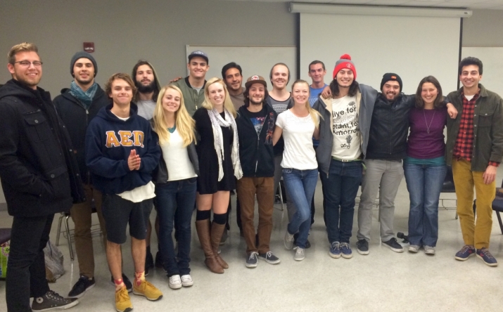 Students of the first Buddhist co-ed fraternity in the United States. Photo by Buddha for You